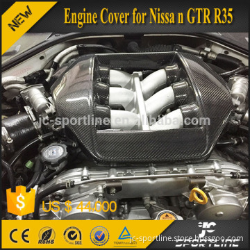 VR38 Carbon Fiber Engine Hood Cover for Nissa n GT-R R35 GTR 09-15